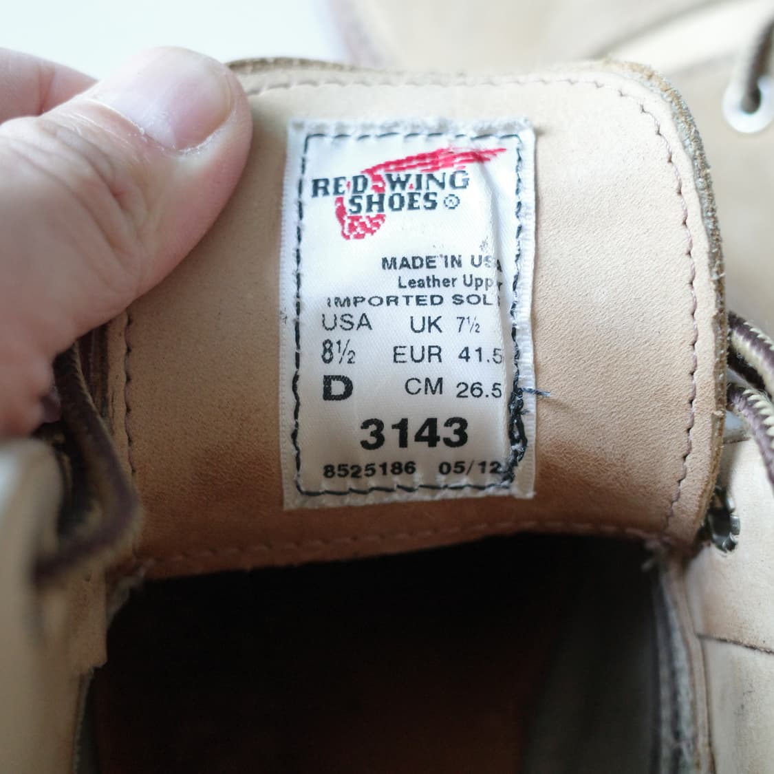 레드윙 3143 워크 처카 (US 8.5/265) 샌드 스웨이드 상품이미지7