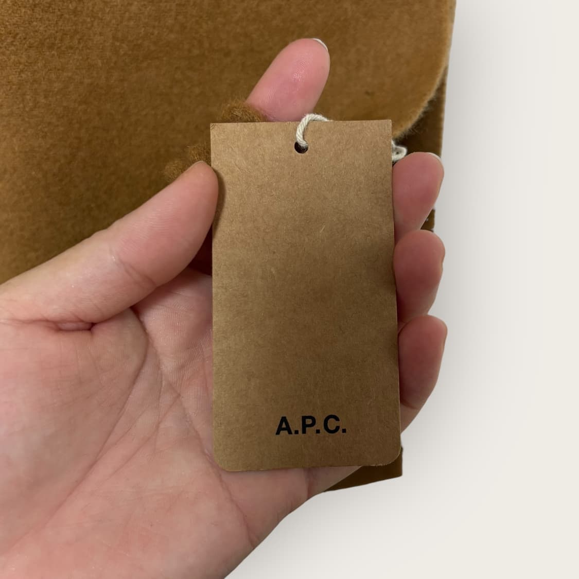 아페쎄 브라운 캐시미어 울혼방 머플러 목도리 상품이미지2