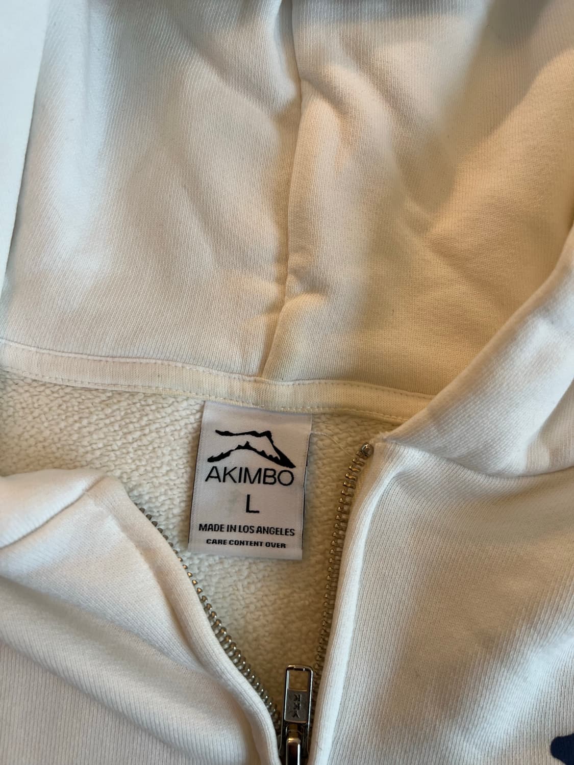 아킴보 클럽 뉴욕 후드집업 화이트 L 상품이미지3