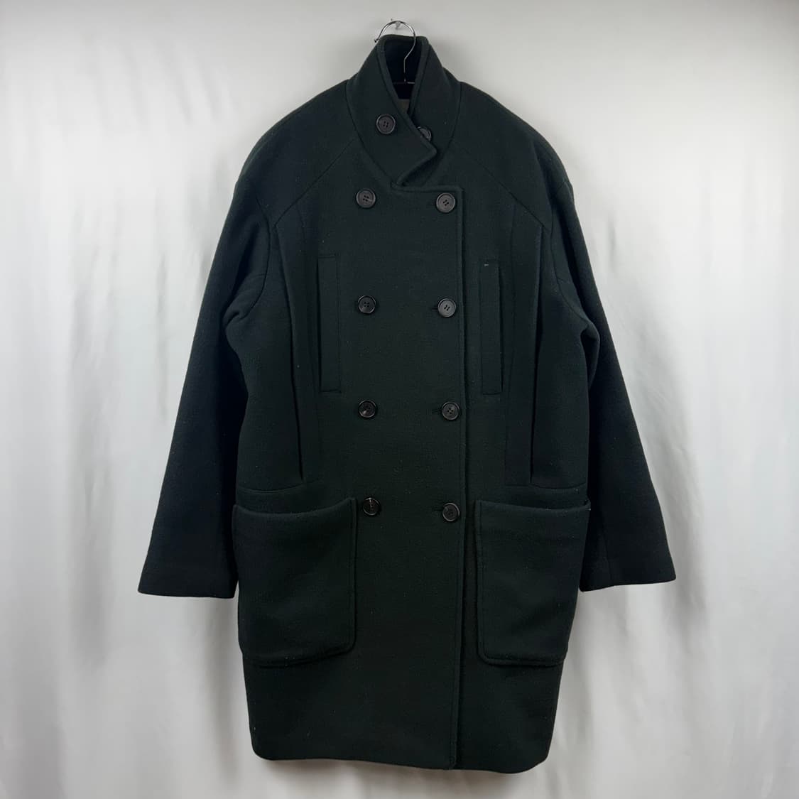 (160) 톰보이 울 더블 코트 상품이미지2