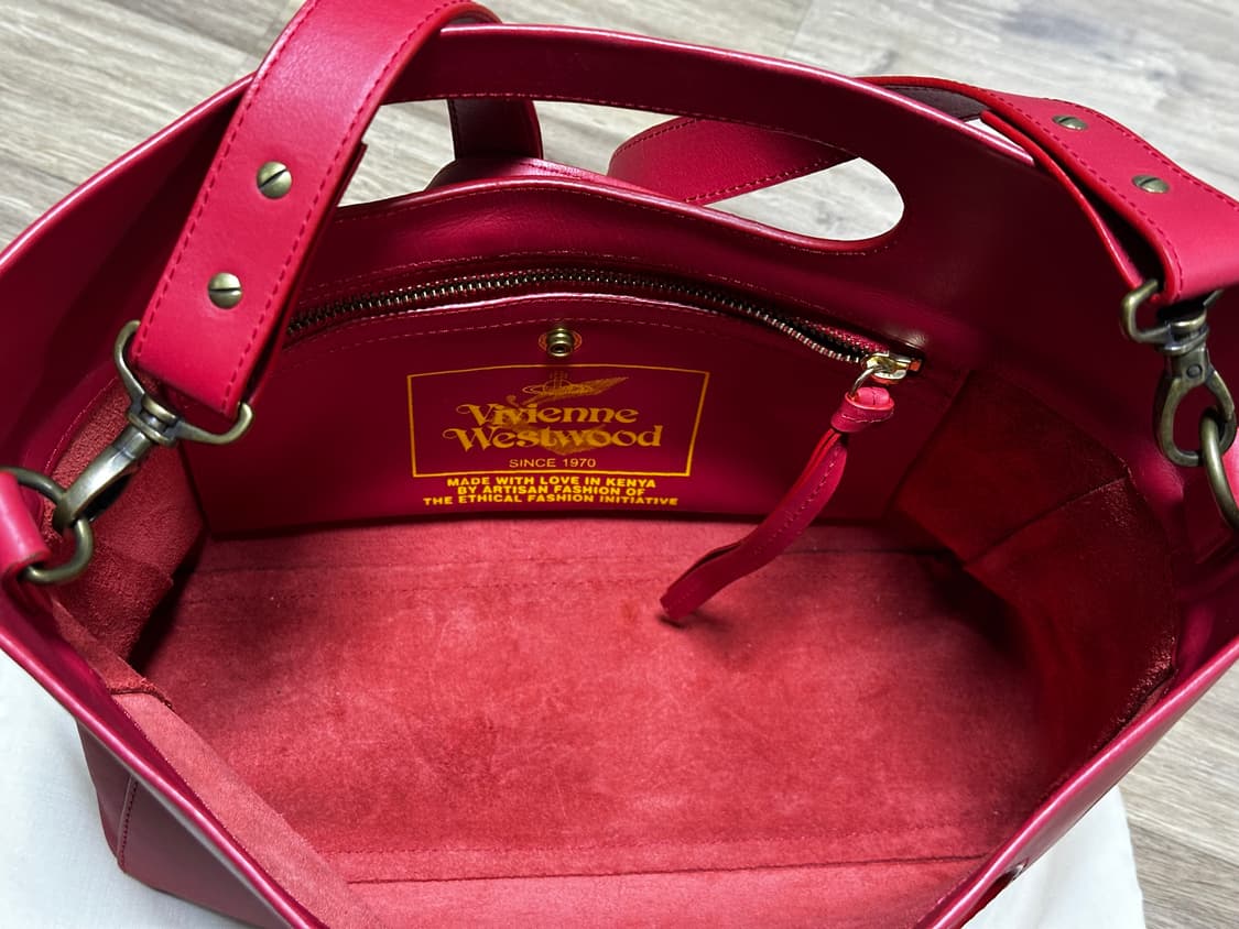 비비안 웨스트우드 레드 캐리클러치백 상품이미지5