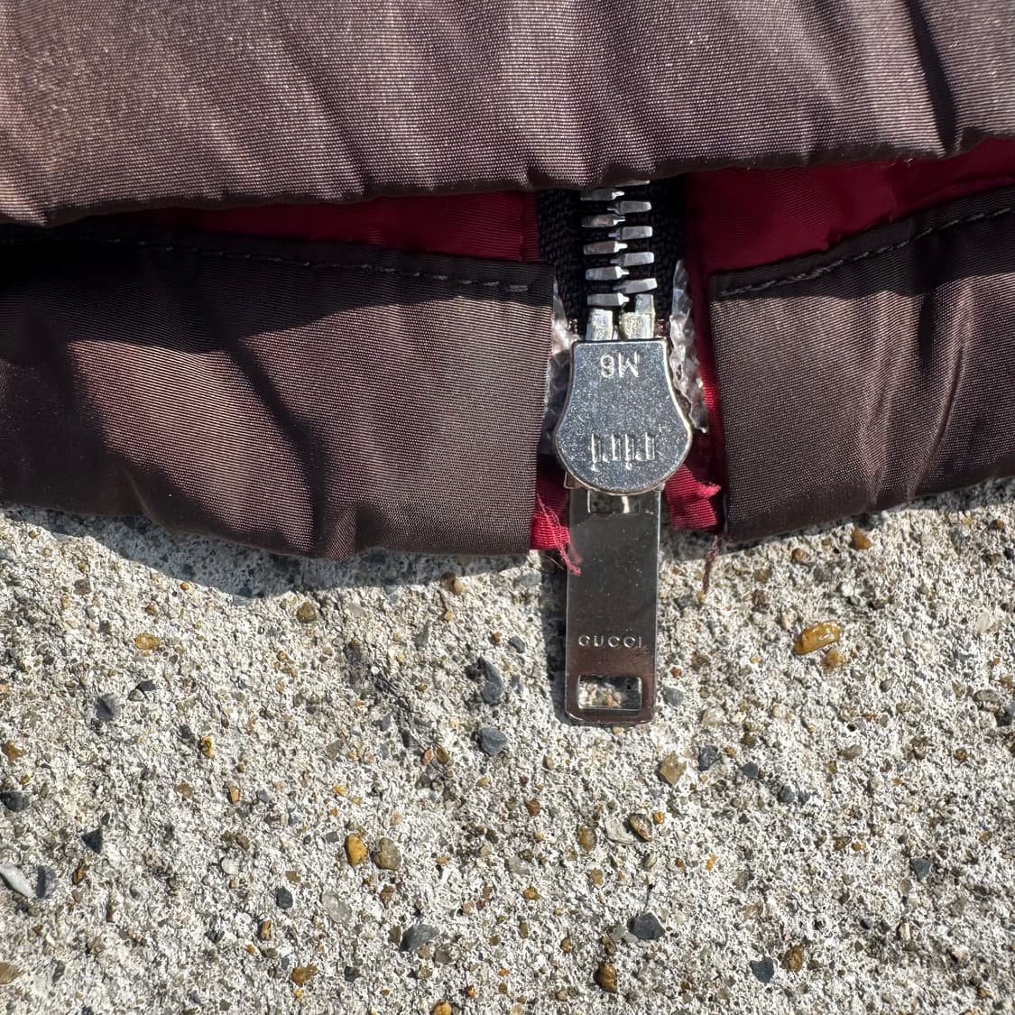 [M] 00s Gucci 구찌 나일론 봄버 자켓 상품이미지8