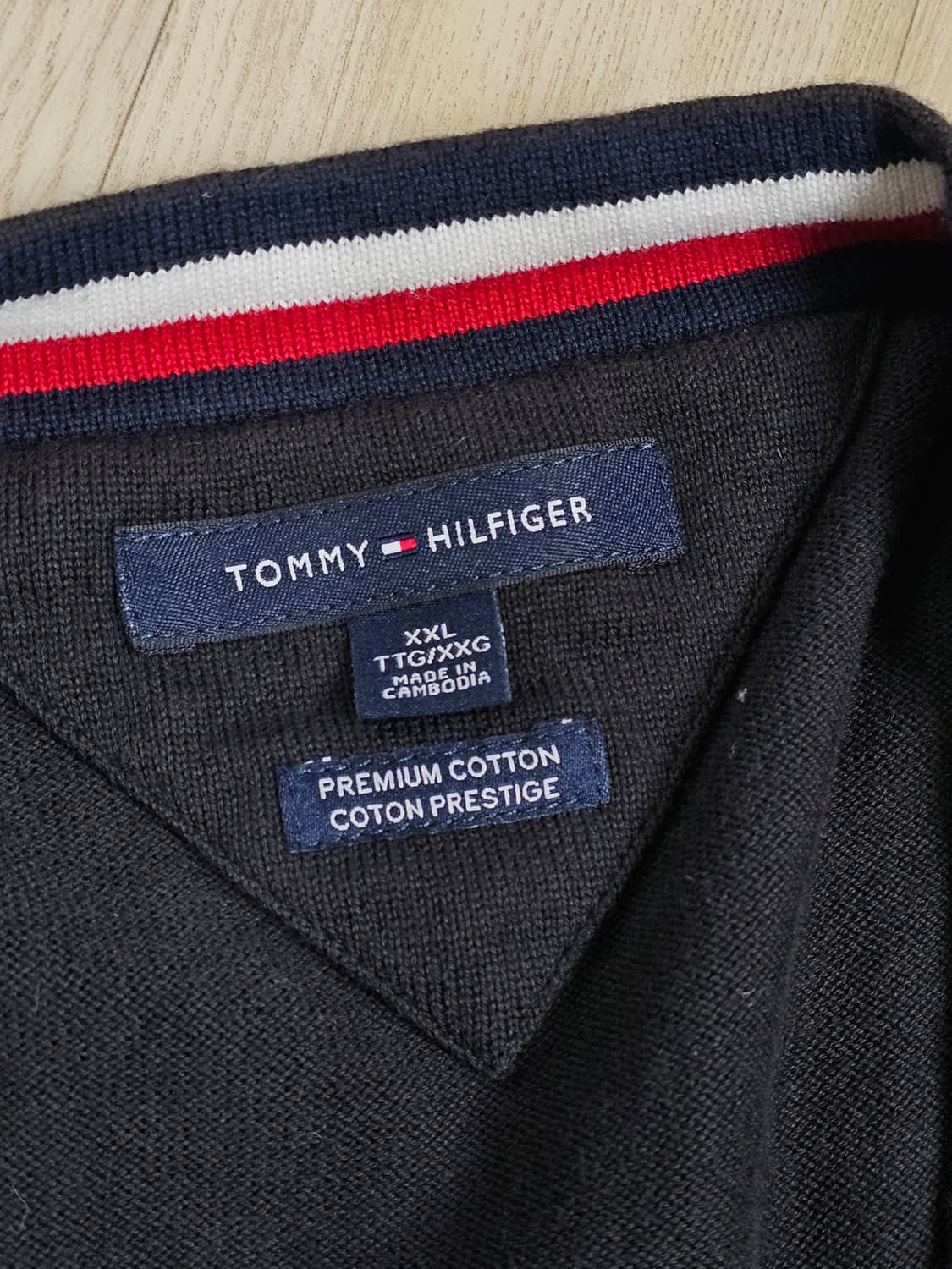 [XXL] 타미힐피거 네이비 코튼 니트 가디건 상품이미지5