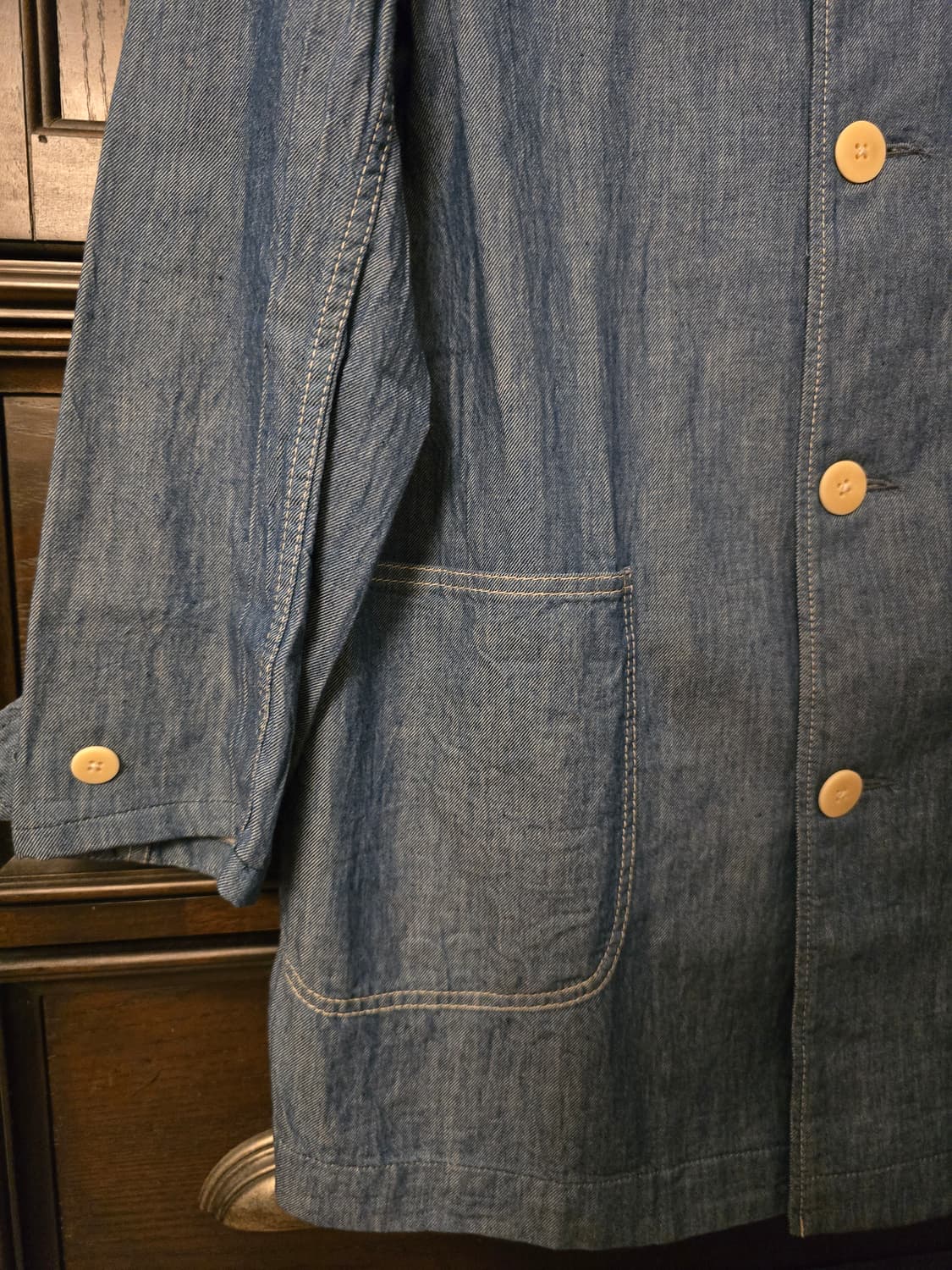 KATO 카토 데님코트 M사이즈입니다. 상품이미지2