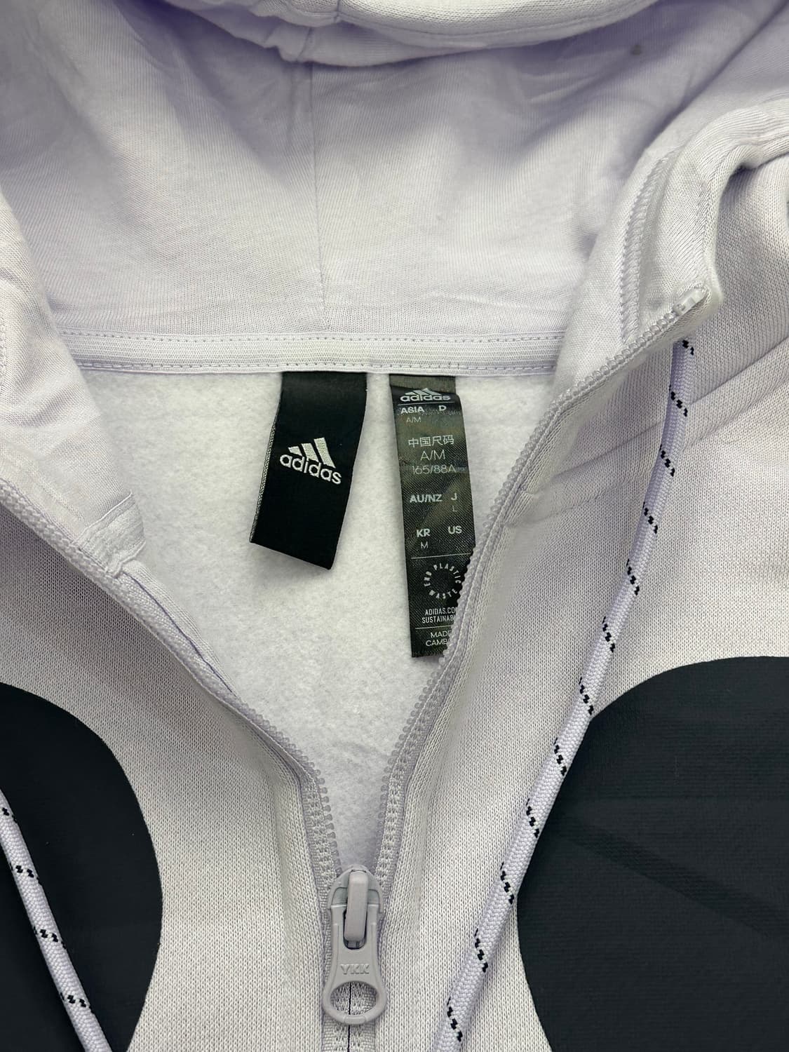 L)아디다스x마리메꼬 빈티지 퍼플 후드집업 상품이미지2