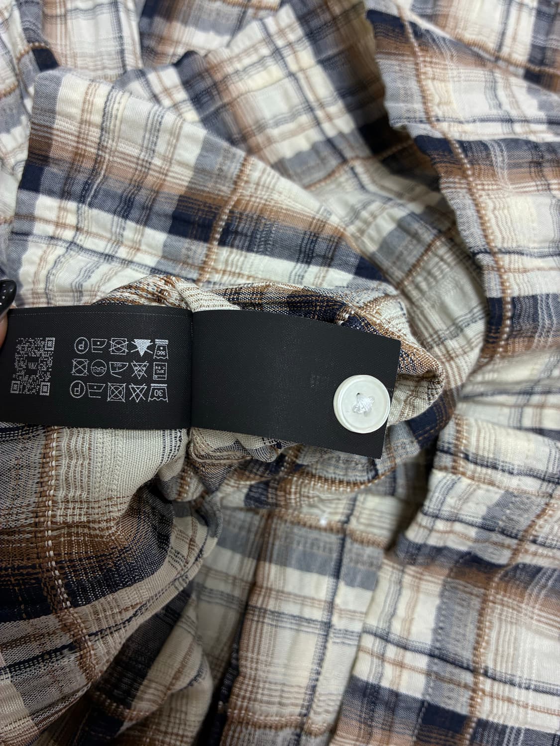 자라 반팔 체크셔츠 M 상품이미지3