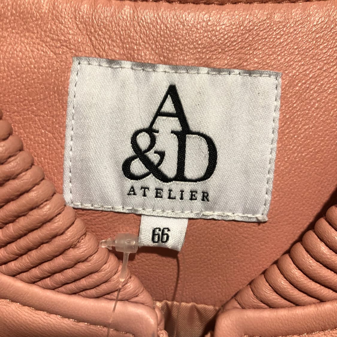 핑크 가죽자켓 상품이미지3