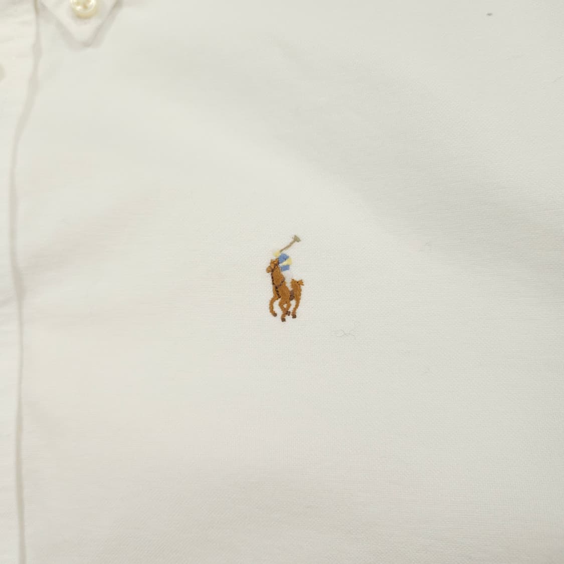 M(95) 폴로 랄프로렌 화이트셔츠 멀티포니 상품이미지3