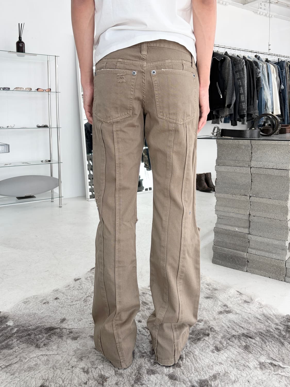 돌체앤가바나 디스트레스드 플레어 데님 팬츠 상품이미지2