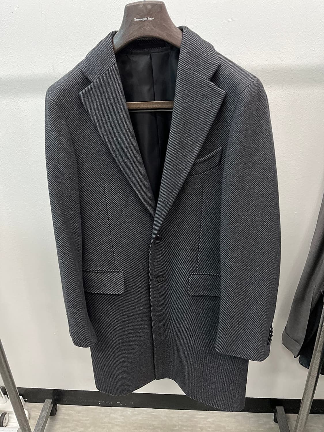 100) 맨온더분 그레이 울코트  상품이미지3