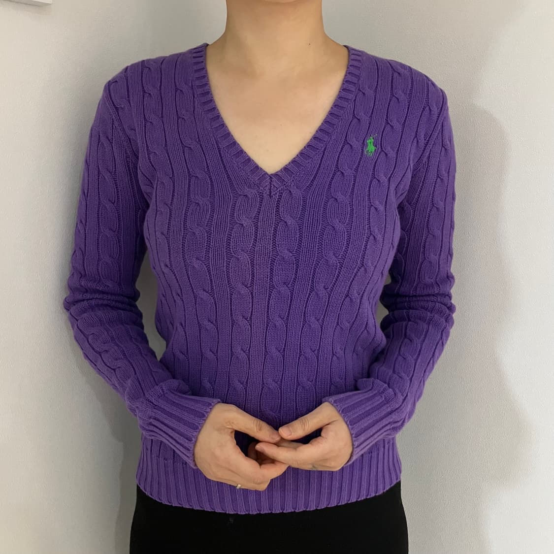 폴로 랄프로렌 니트 퍼플 상품이미지1