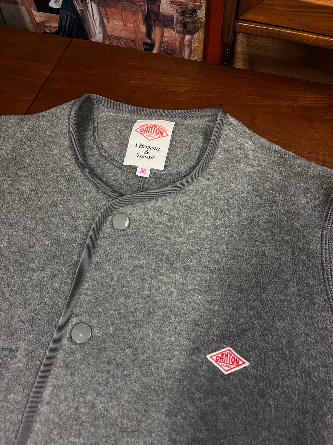 단톤 플리스 가디건 자켓 상품이미지3