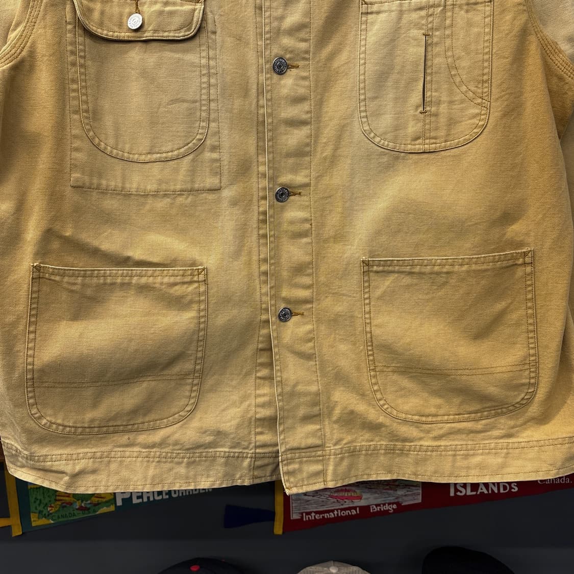 90s 폴로 컨트리 덕캔버스 코듀로이 카라 워크 초어자켓 N1171 상품이미지4