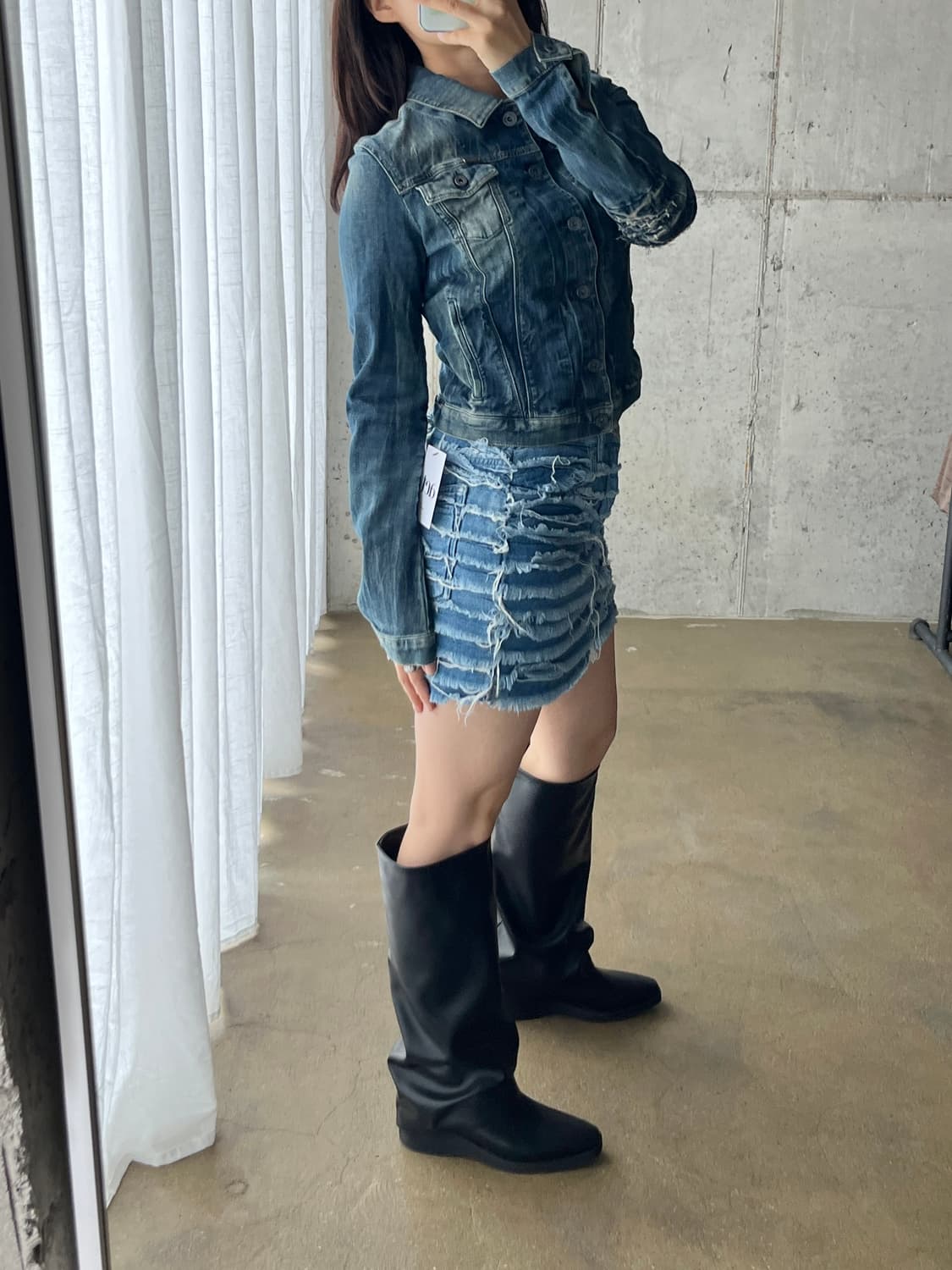 Levis 리바이스 디스트로이드 스커트 상품이미지3