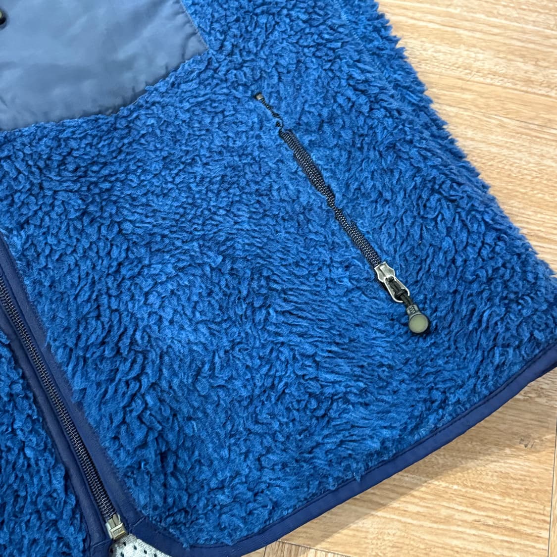 [M] USA 파타고니아 딥파일 후리스 가디건 자켓 네이비 플리스 상품이미지4