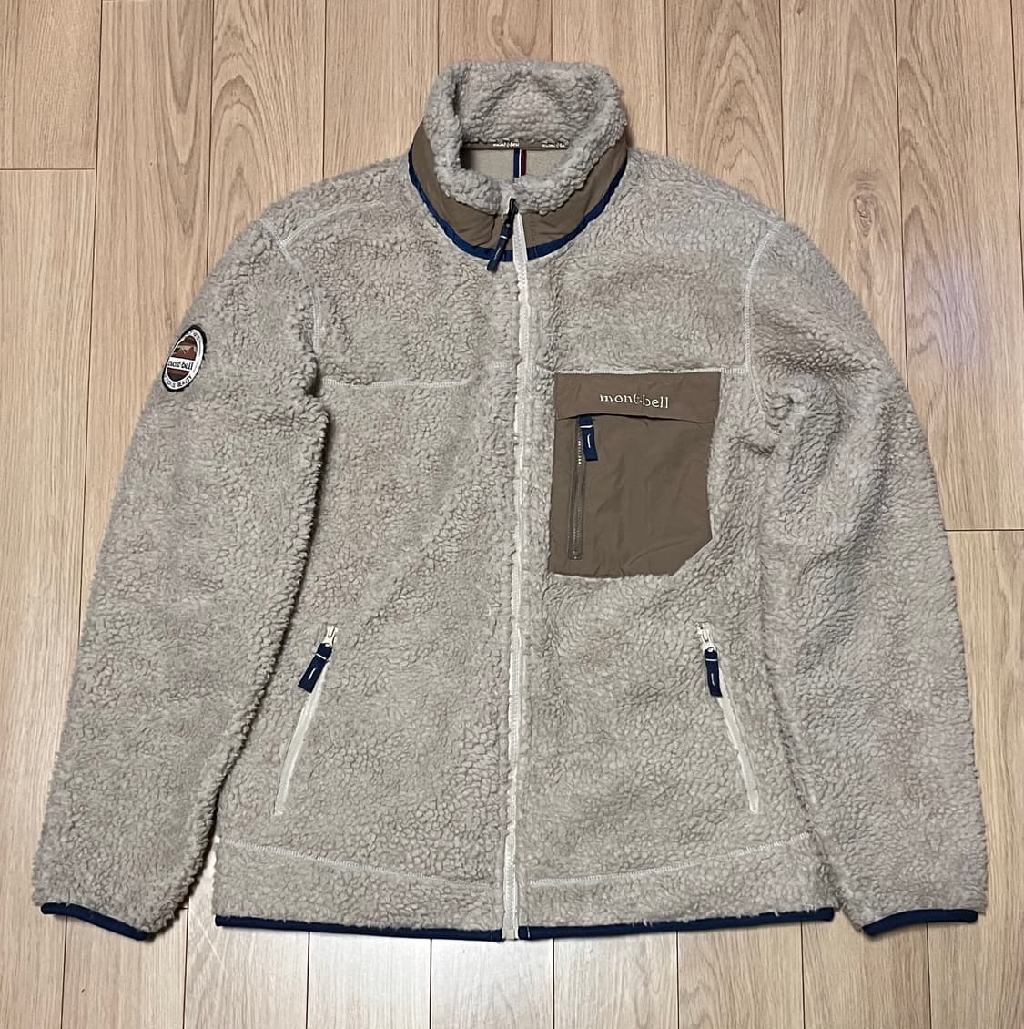 몽벨 플리스 자켓 95 베이지 상품이미지1