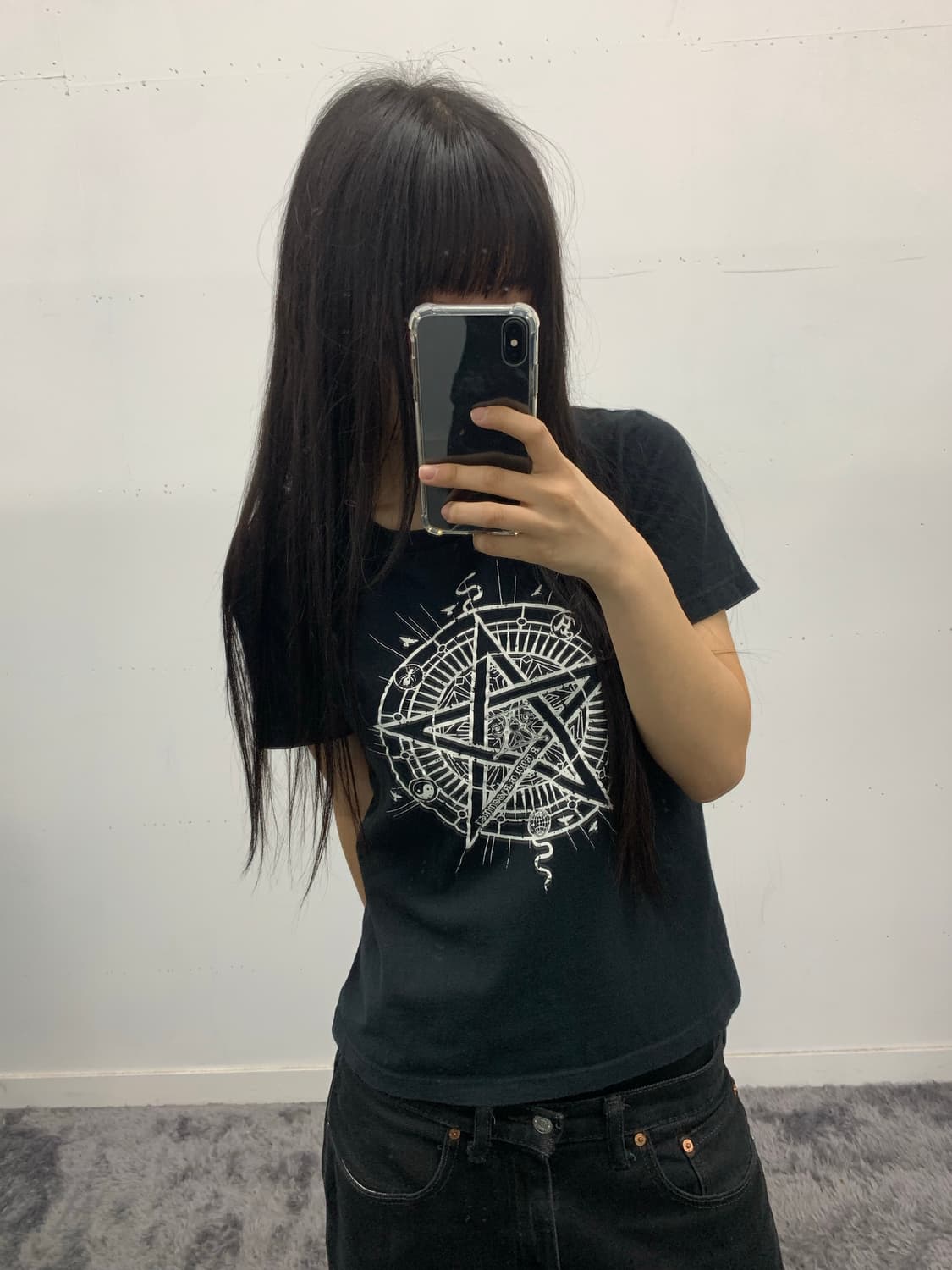 재패니즈 오컬트 프린팅 반팔티셔츠 상품이미지2