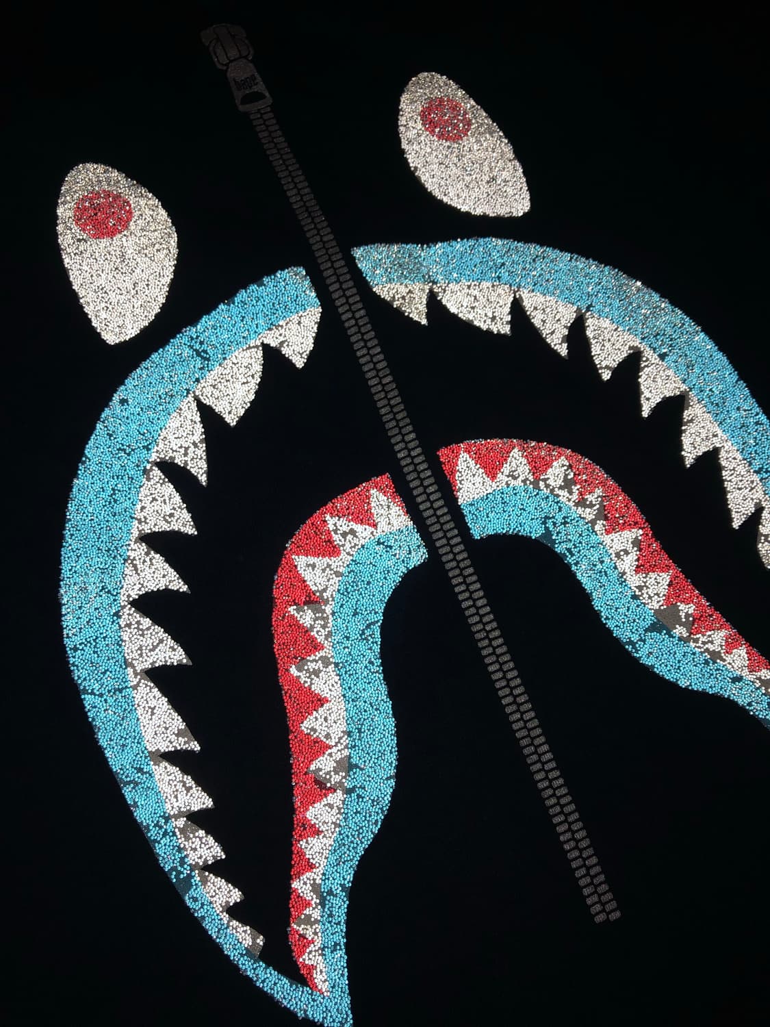 BAPE Glass Beads Shark Tee 상품이미지1
