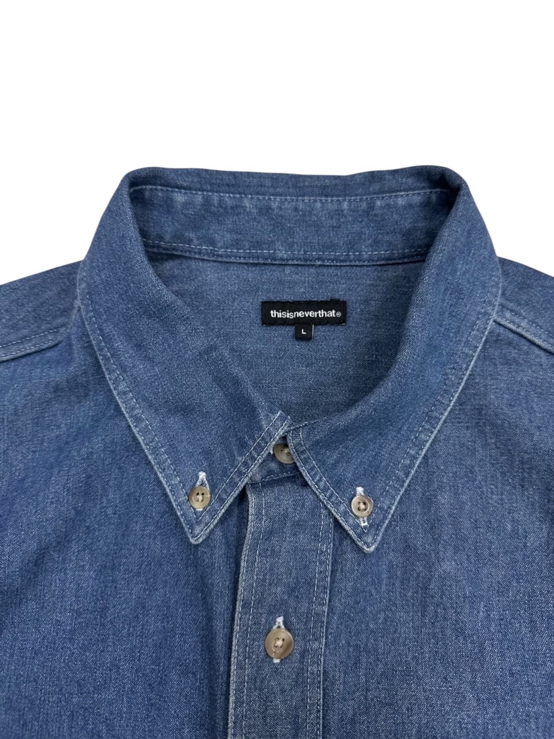디스이즈네버댓 데님셔츠 (L~2XL)  상품이미지3