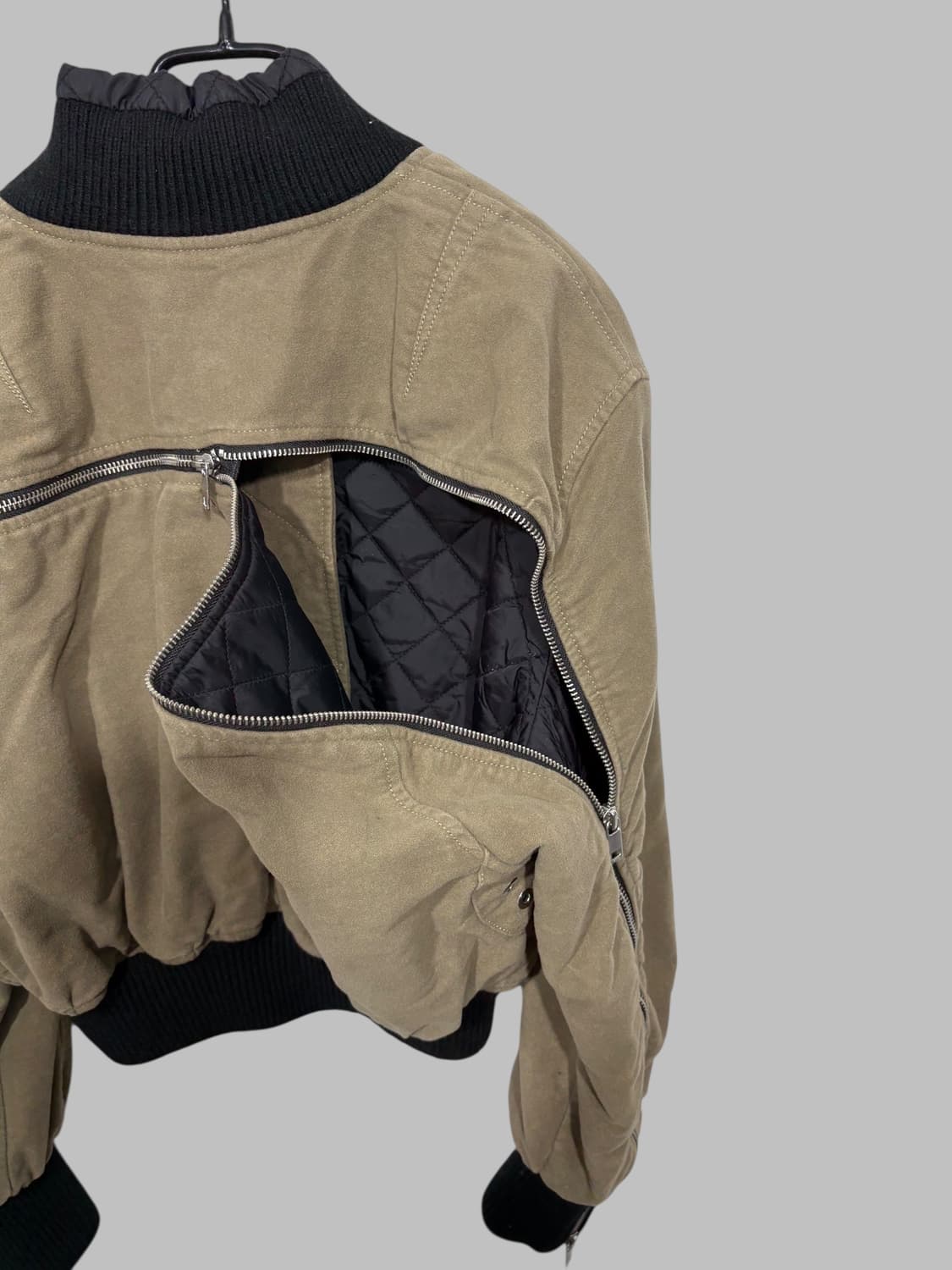 DIESEL crop ma-1 jacket brown  상품이미지7