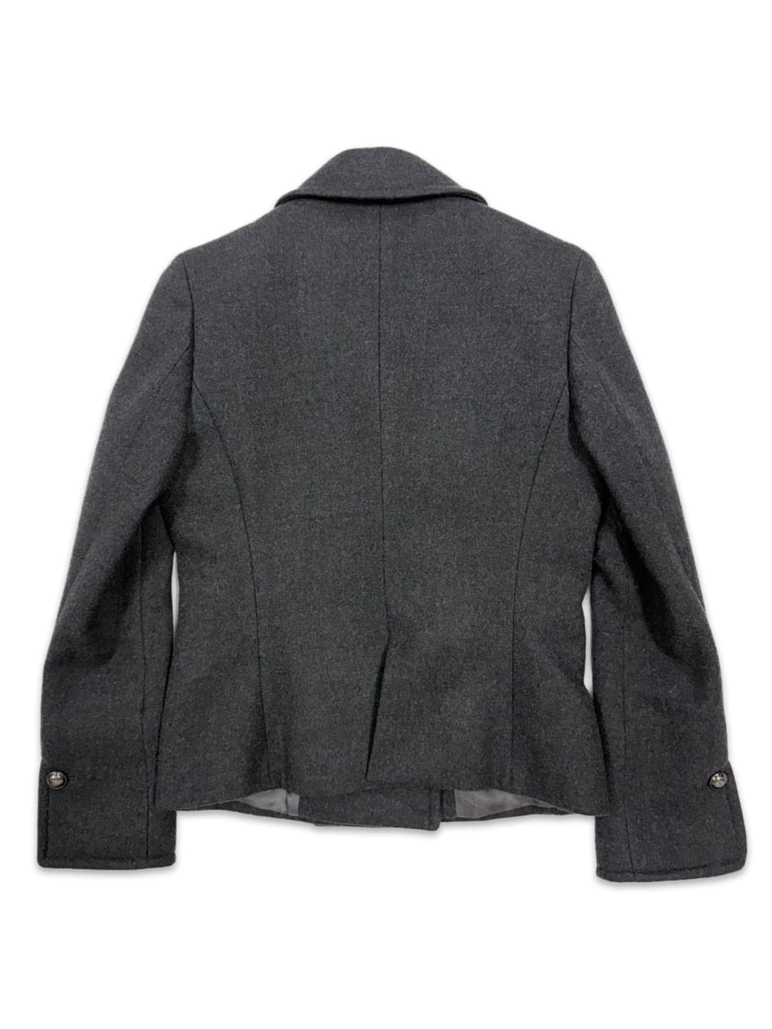 빈티지 iCB 그레이 슬림핏 울 숏 더블 코트 상품이미지5