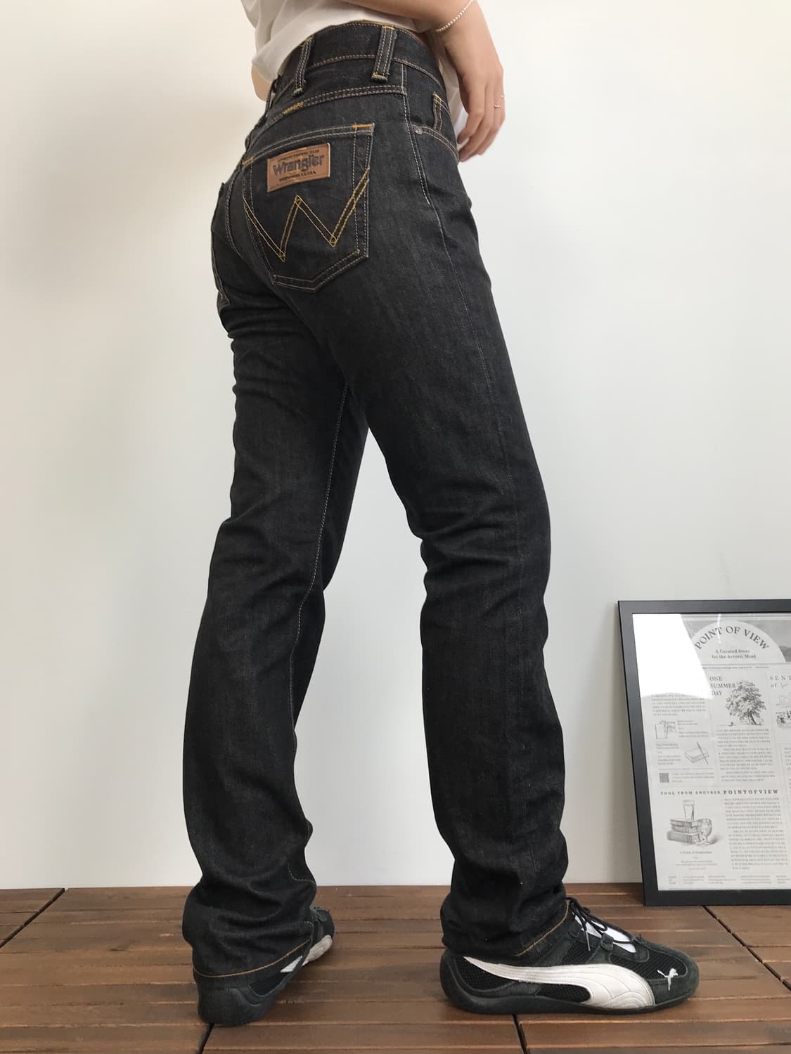 Wrangler Indigo Raw Denim Pants 상품이미지2