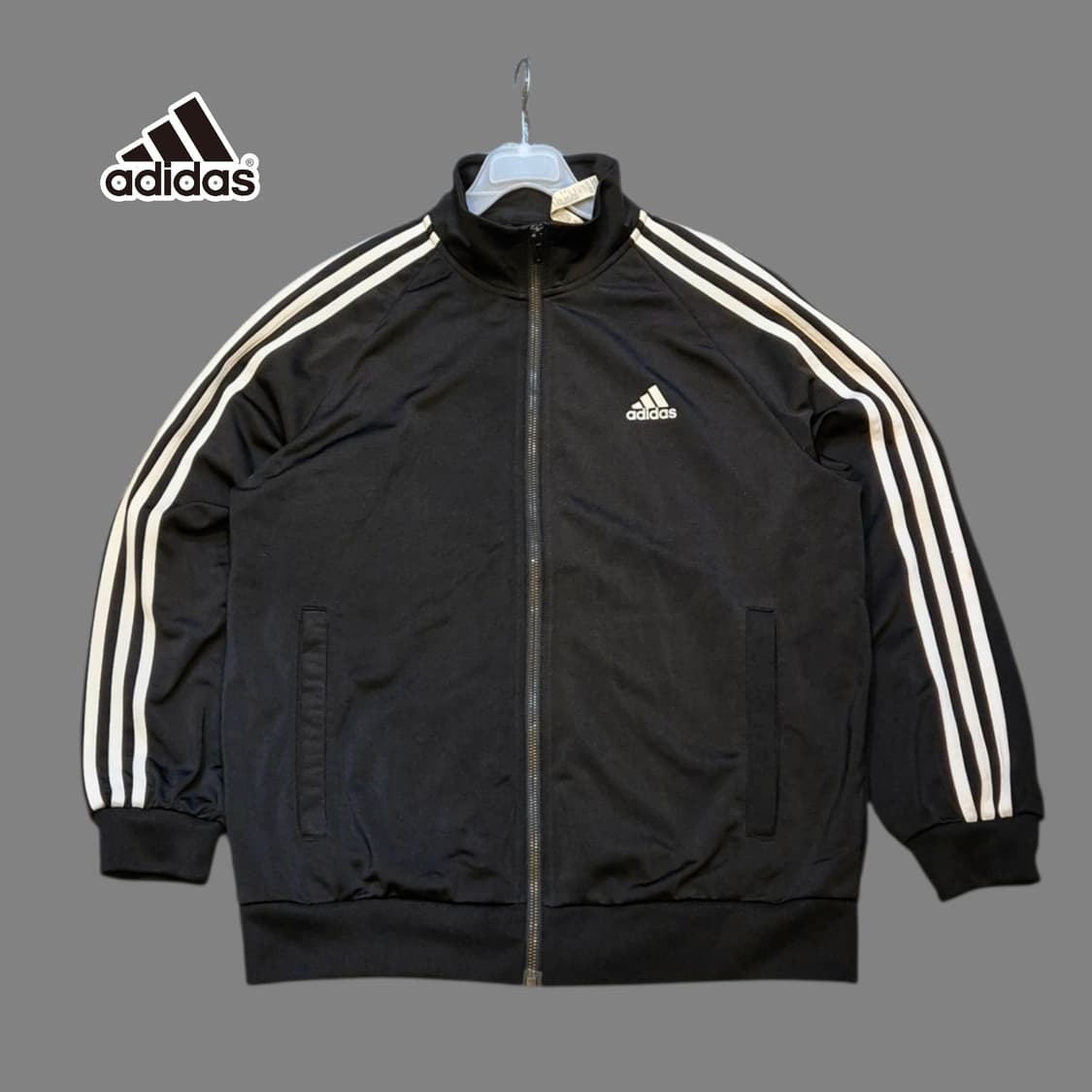 L 아디다스 블랙 져지  상품이미지1