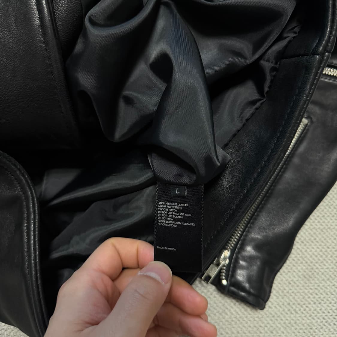 비바스튜디오 블랙 레더 라이더 자켓 상품이미지4