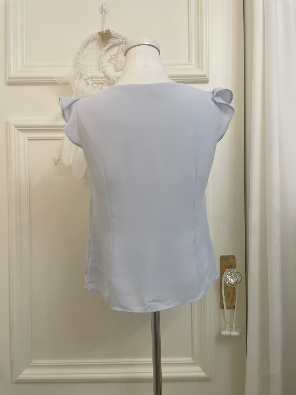 blueberry button ruffle point blouse 상품이미지3