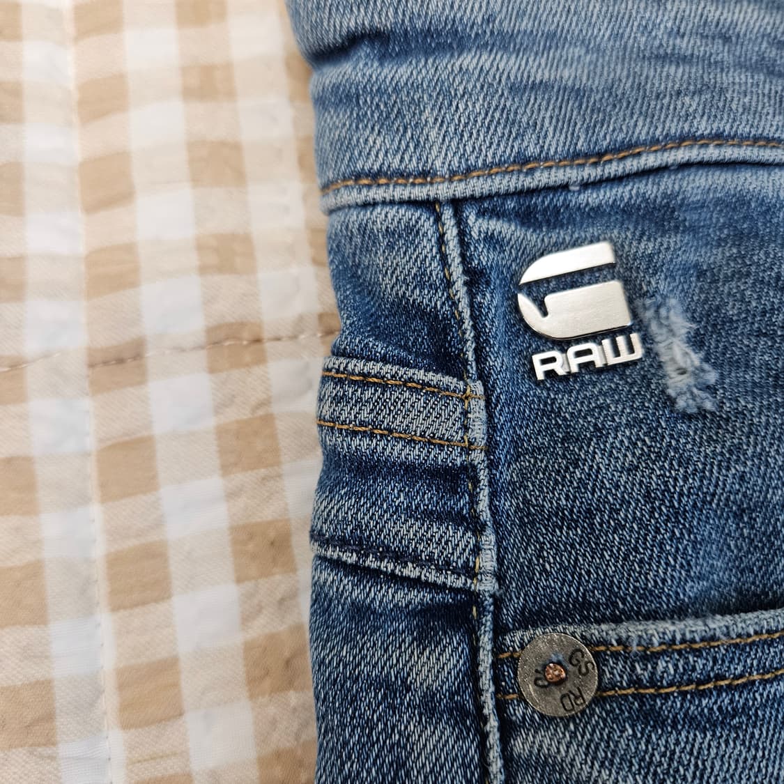 지스타로우 슬림핏 청바지 남자33 상품이미지5