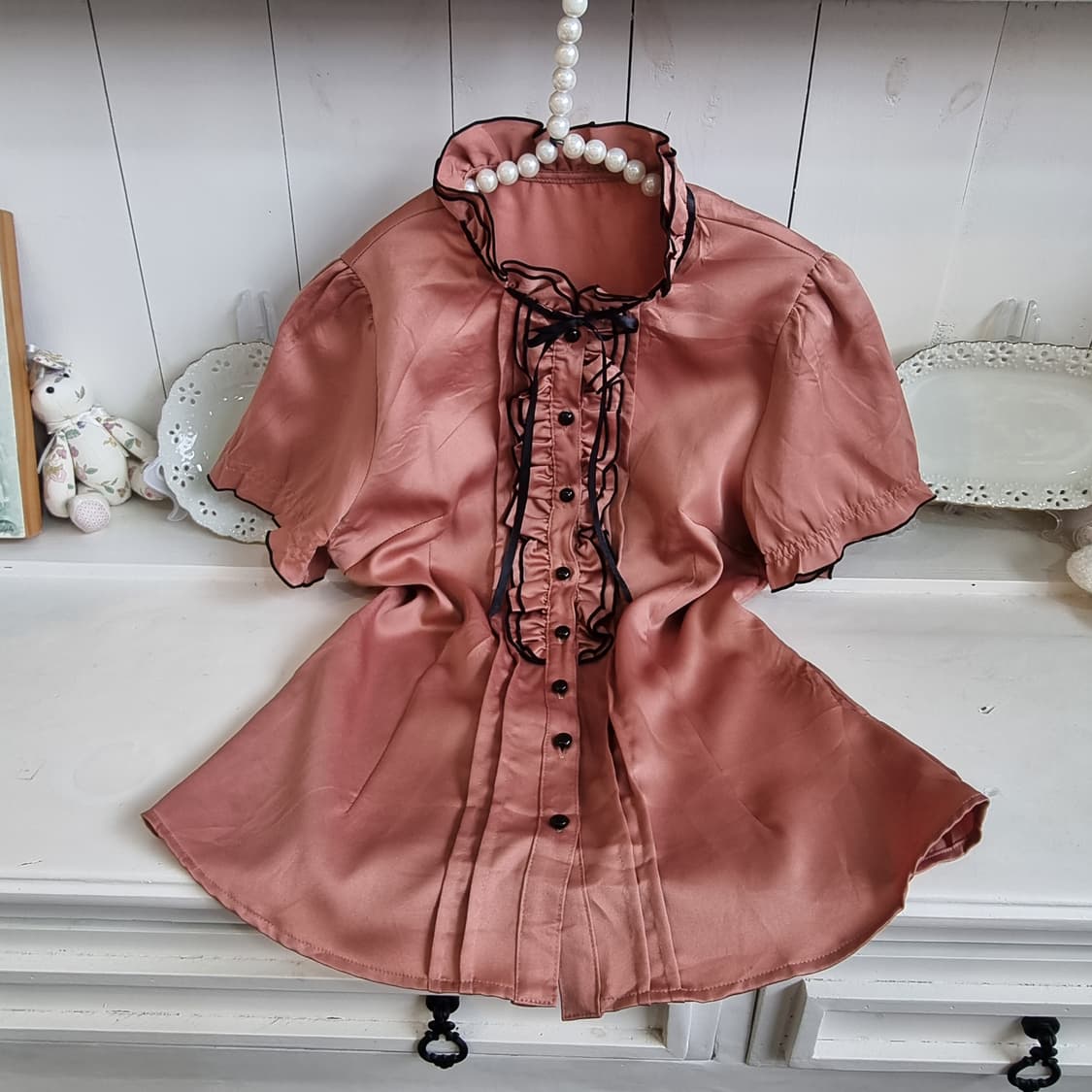 빈티지  프릴 블라우스 상품이미지1