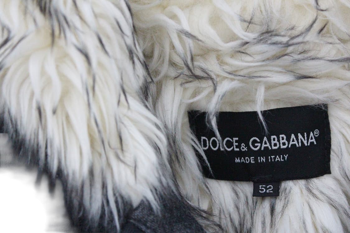 00s DOLCE & GABBANA Wolf Fur Zip Hoodie 상품이미지4
