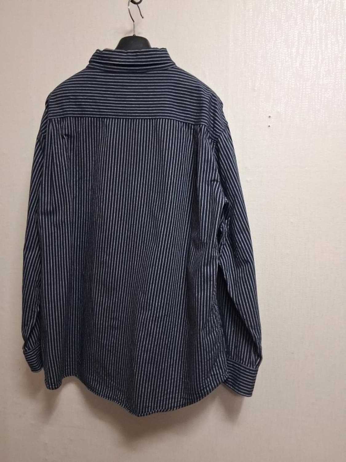  TOKYO SIDE CLOTHN 포켓체크 배색 줄무늬셔츠 4L
 상품이미지2