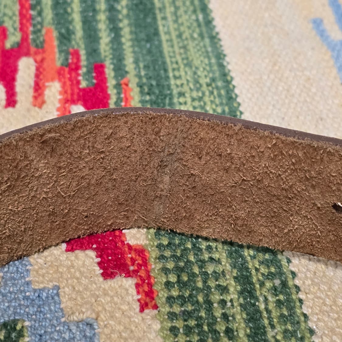 Polo Ralph Lauren 카우하이드 누벅 리얼 황동버클 벨트 26 상품이미지4