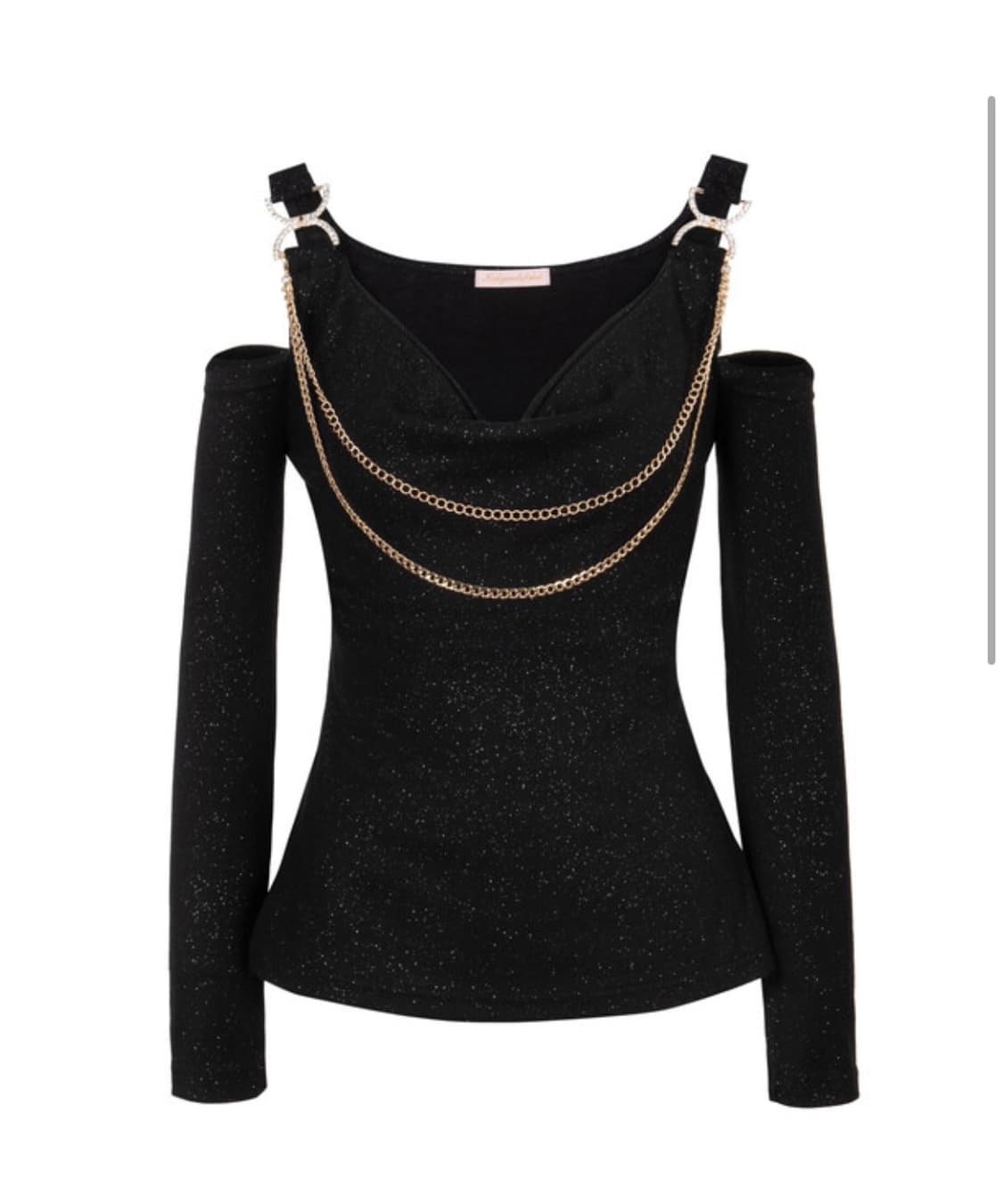 베이비메탈클럽  샤이니 돌 탑 블랙  상품이미지1