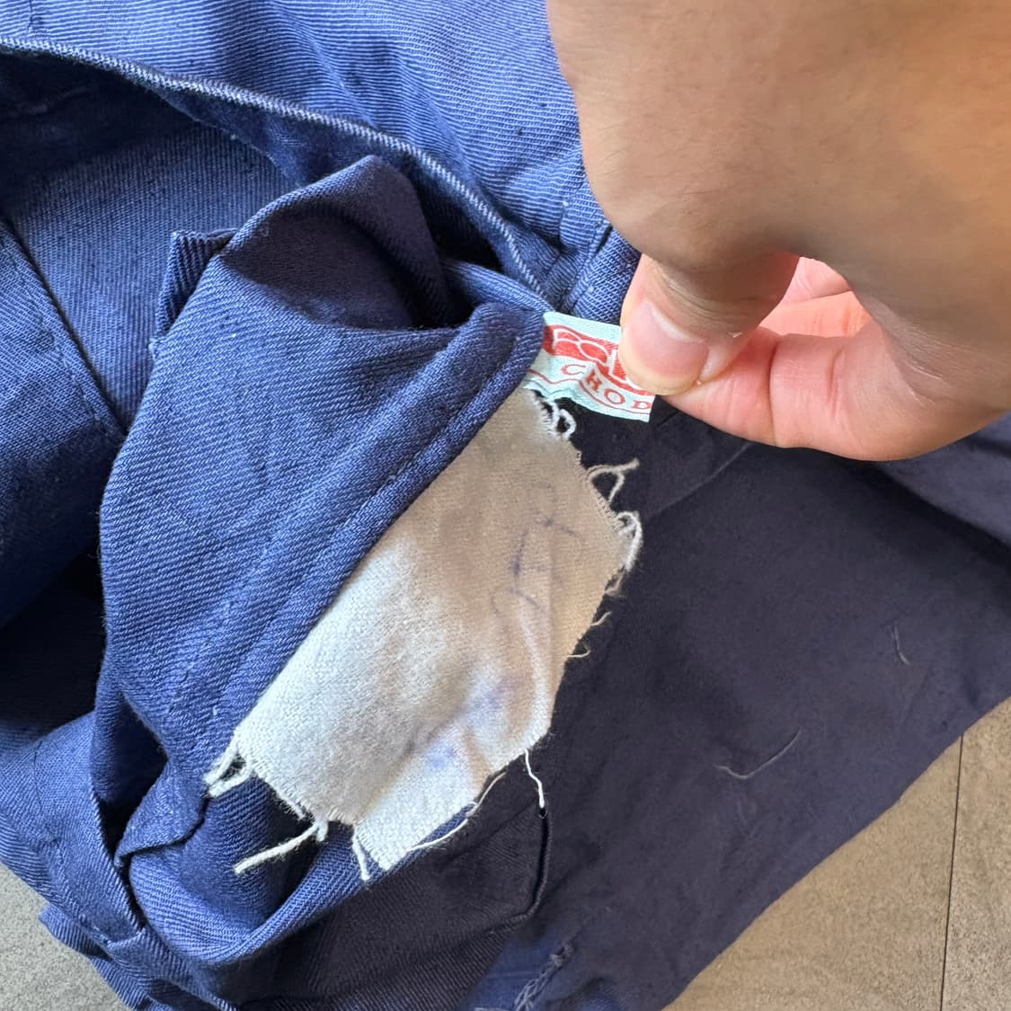 90년대 빈티지 프랑스 생산 프렌치 워크 트윌코튼 자켓 상품이미지10