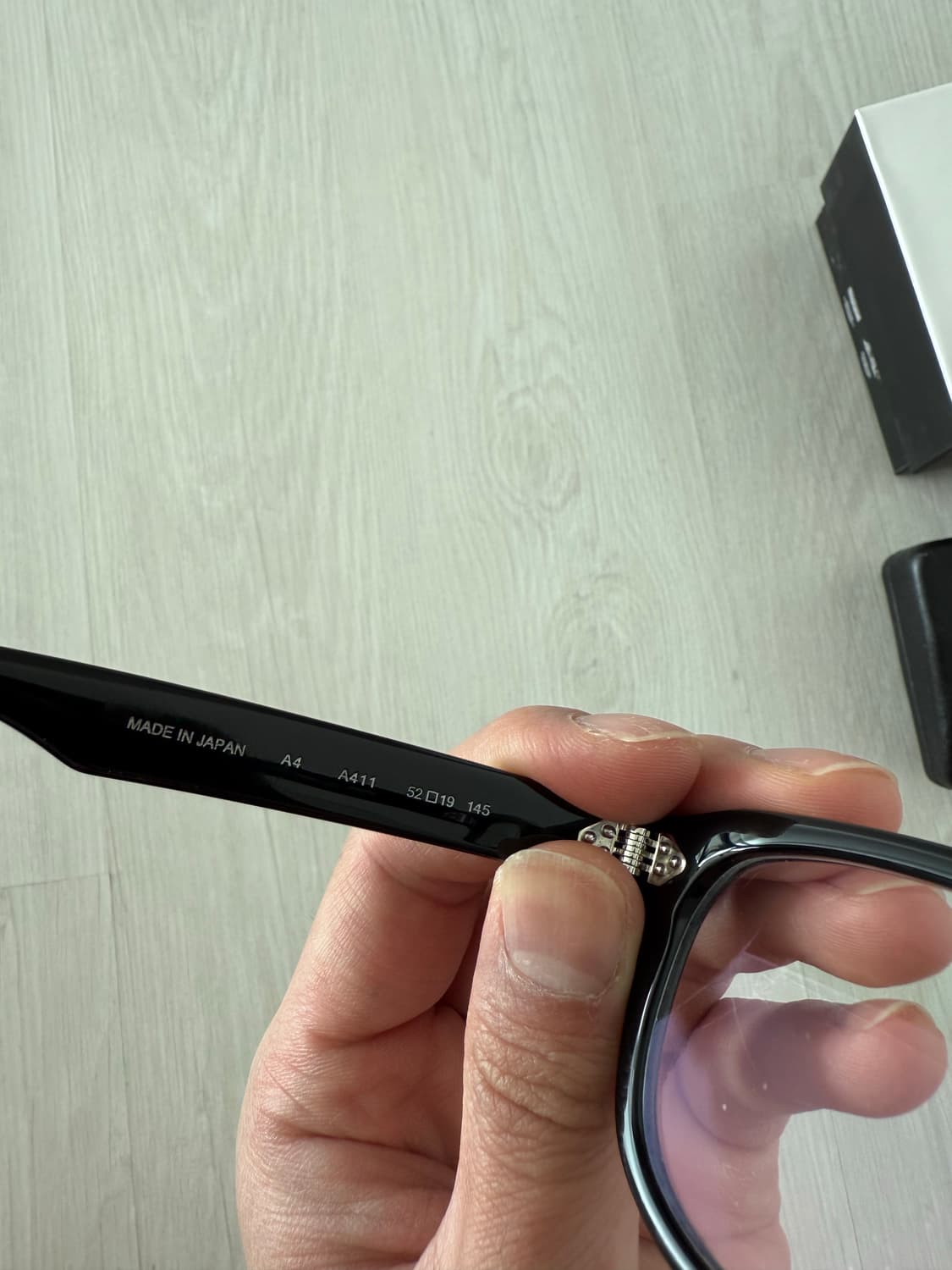 Wujic Jo A411 블랙 안경 상품이미지5