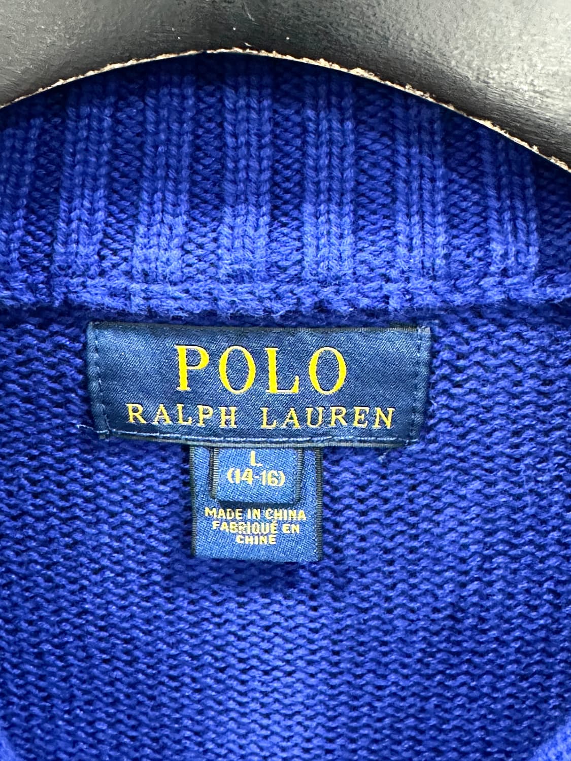 폴로 랄프로렌 빅포니 니트 집업 키즈 L 상품이미지5