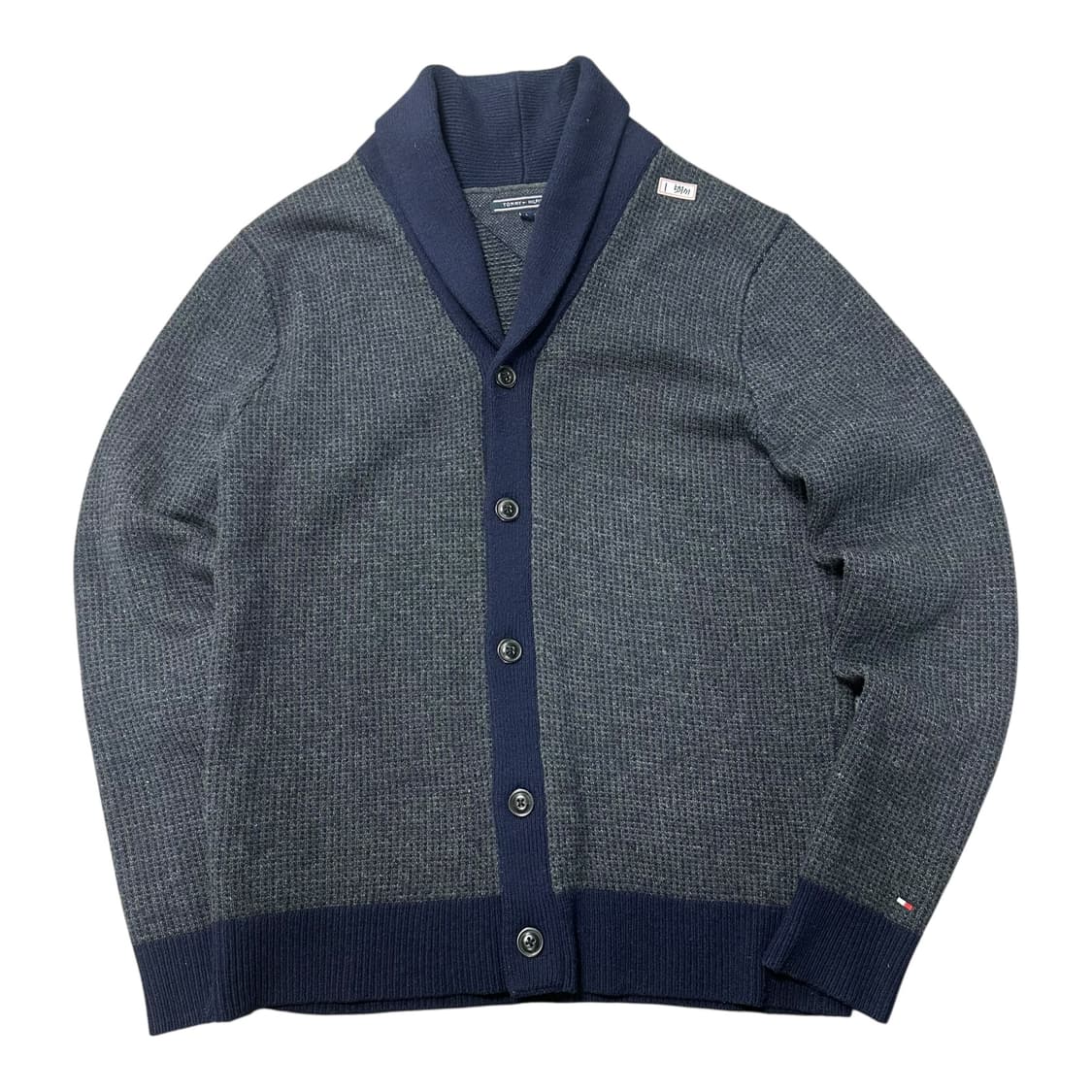 ✨ (바배) 타미 힐피거 와플 숄 카라 가디건 상품이미지1