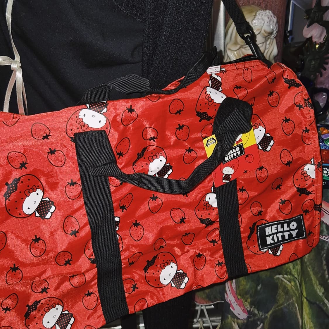 딸기 키티 나일론 3way 한정 보스턴백 상품이미지7
