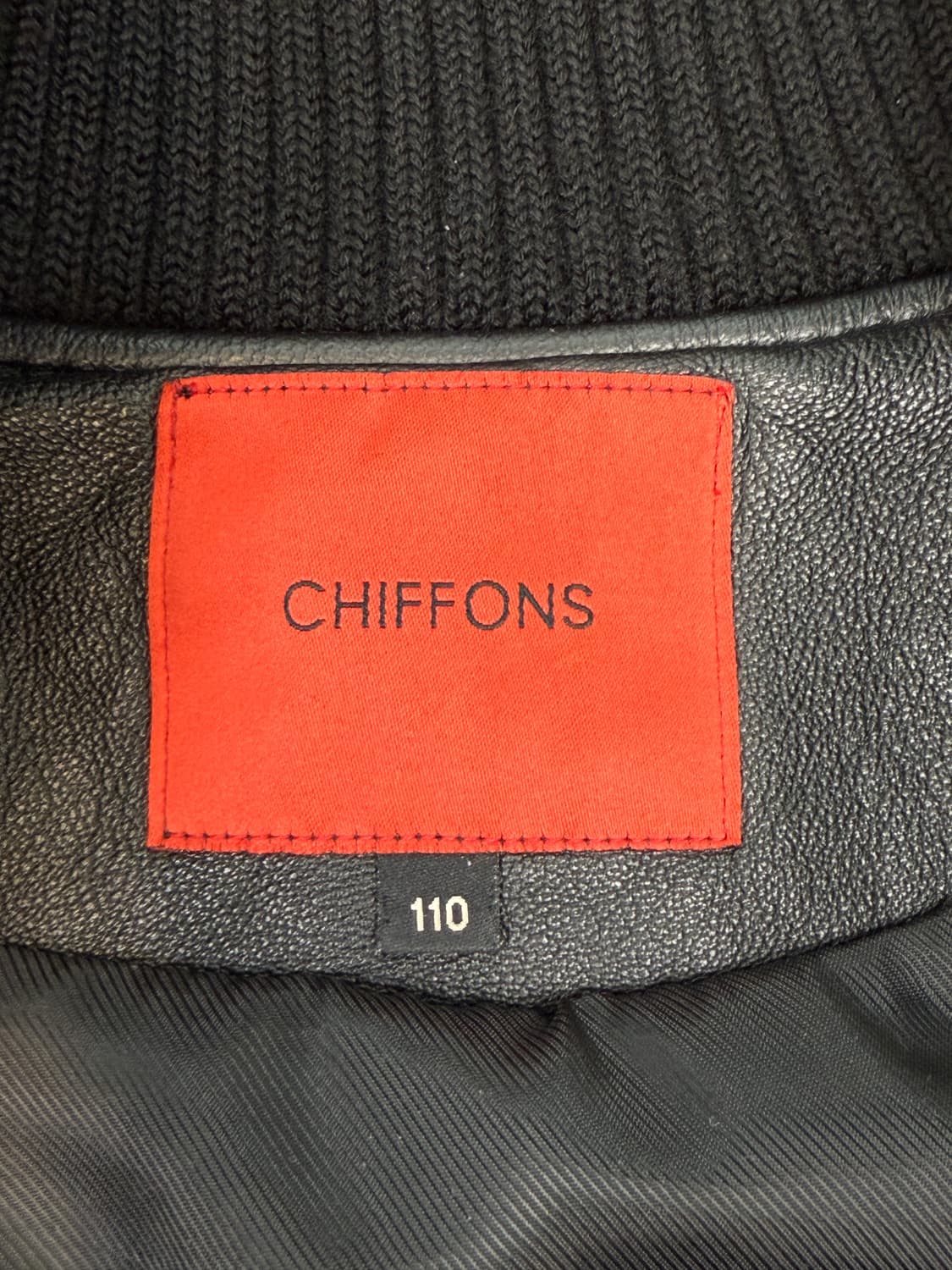 Chiffons 램 레더 봄버 자켓 상품이미지6