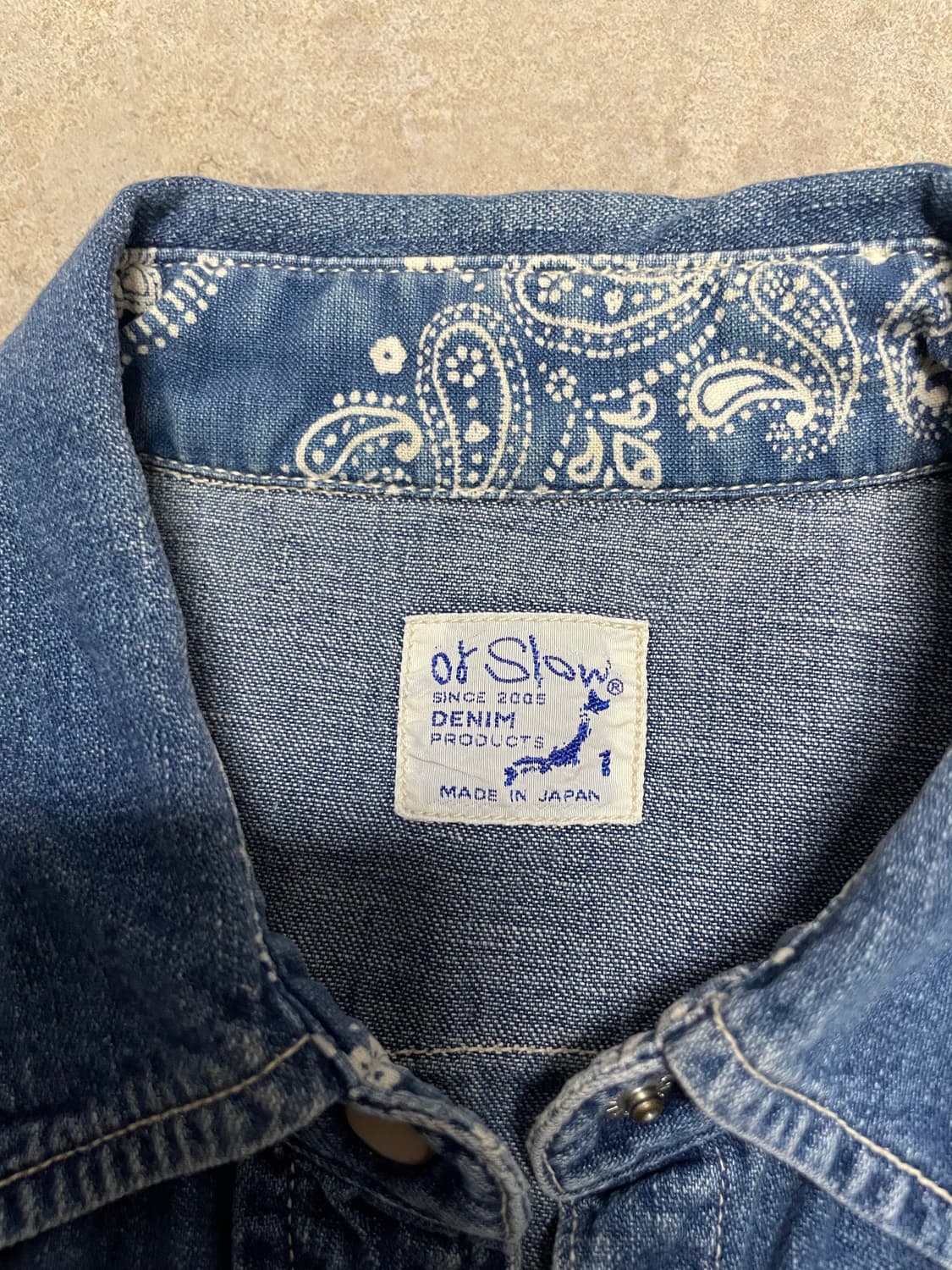 Orslow 오어슬로우 웨스턴 데님 셔츠 상품이미지2