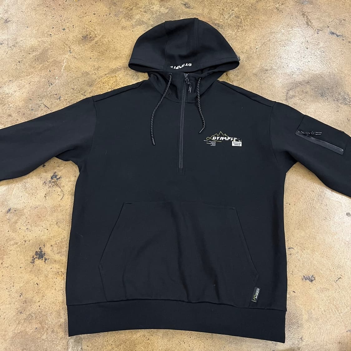 [정품/XL] 다이나핏 블랙 하프집업 후드티 b18 상품이미지3