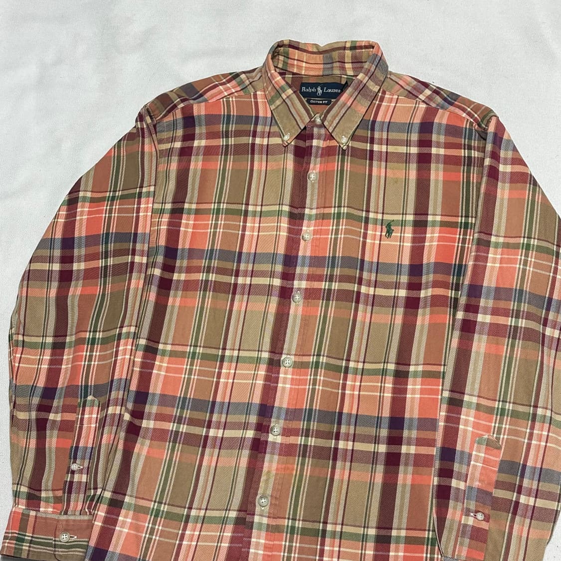 XL 폴로랄프로렌 커스텀 핏 타탄 체크 셔츠 상품이미지1