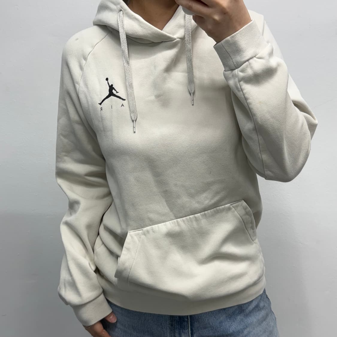 [S] 조던 아이보리 후드티 상품이미지1