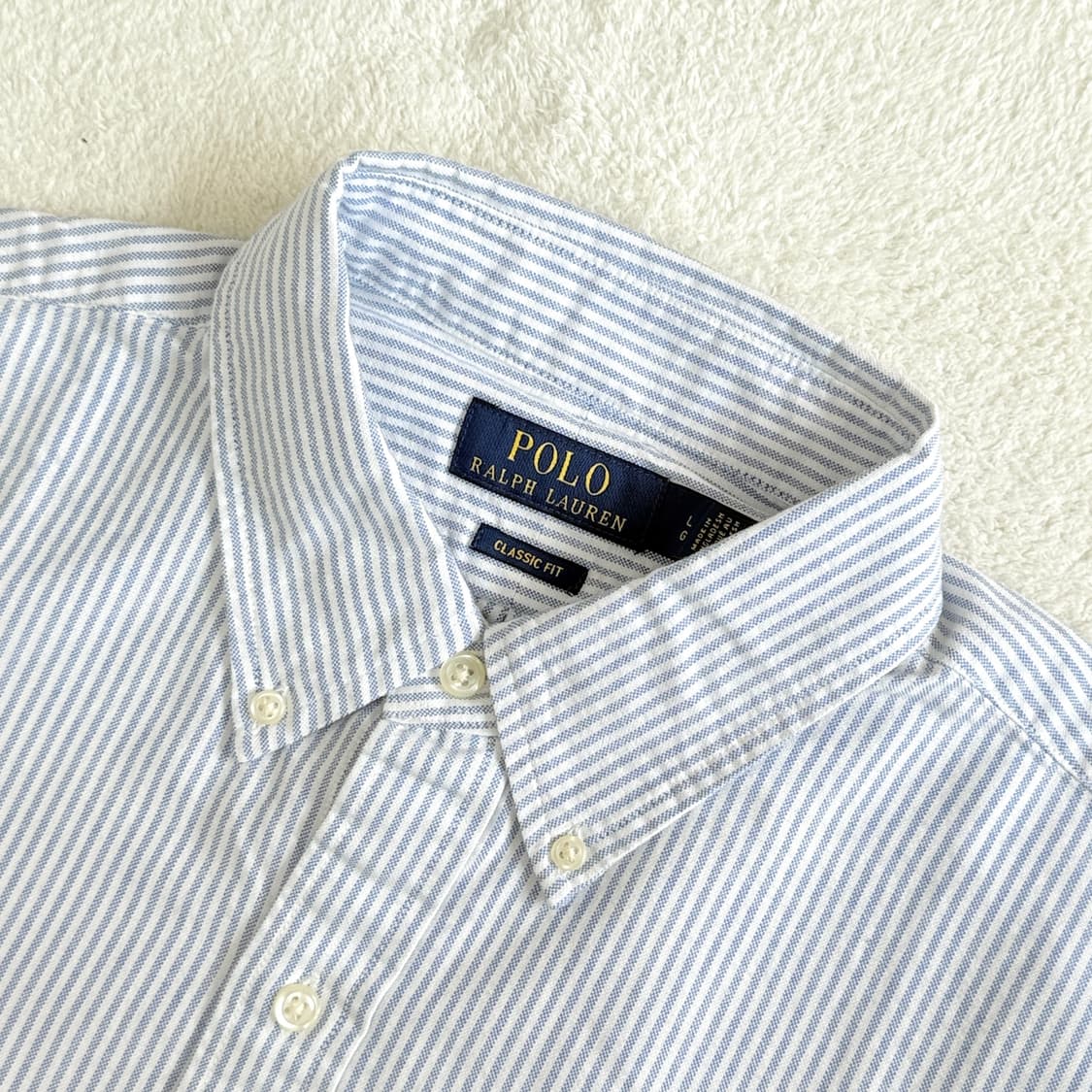 폴로랄프로렌 옥스포드 스트라이프 서츠 블루 상품이미지3