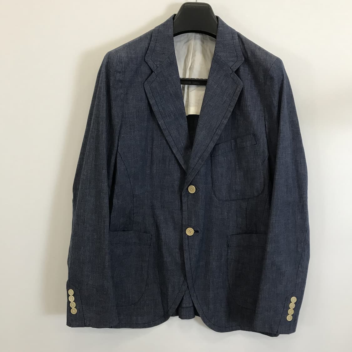 커스텀멜로우 샴브레이 블레이저자켓 [105슬림] 상품이미지1