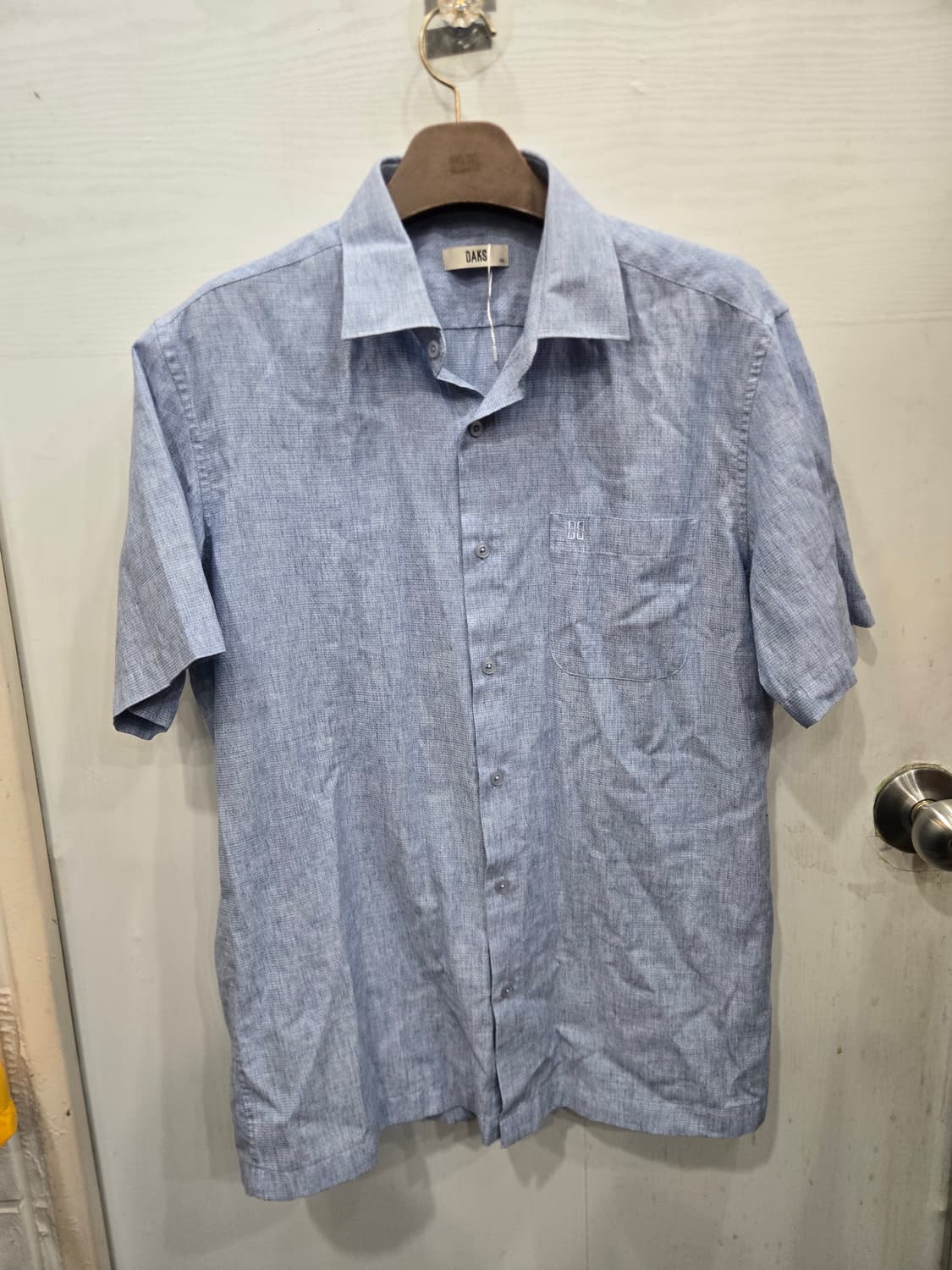 L,100 )) DAKS 닥스 카라 반팔 셔츠! 시원한 색상~ 상품이미지1