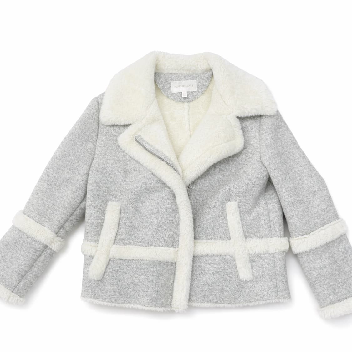 회색 퍼 코트 상품이미지1