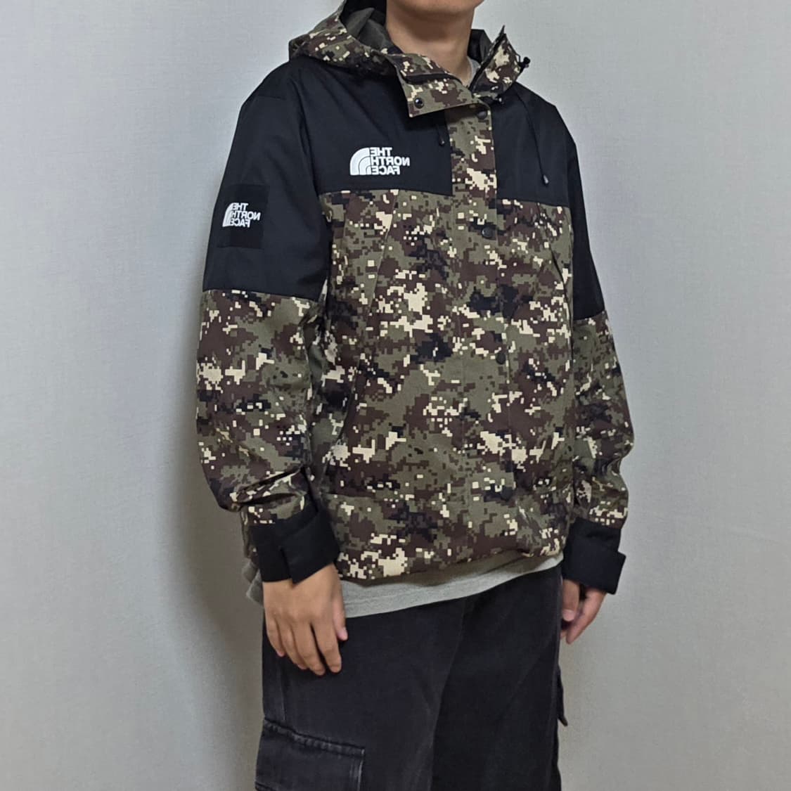 노스페이스 카모 바람막이 L 노스페이스 아노락 바람막이 100 화이트라벨 상품이미지3